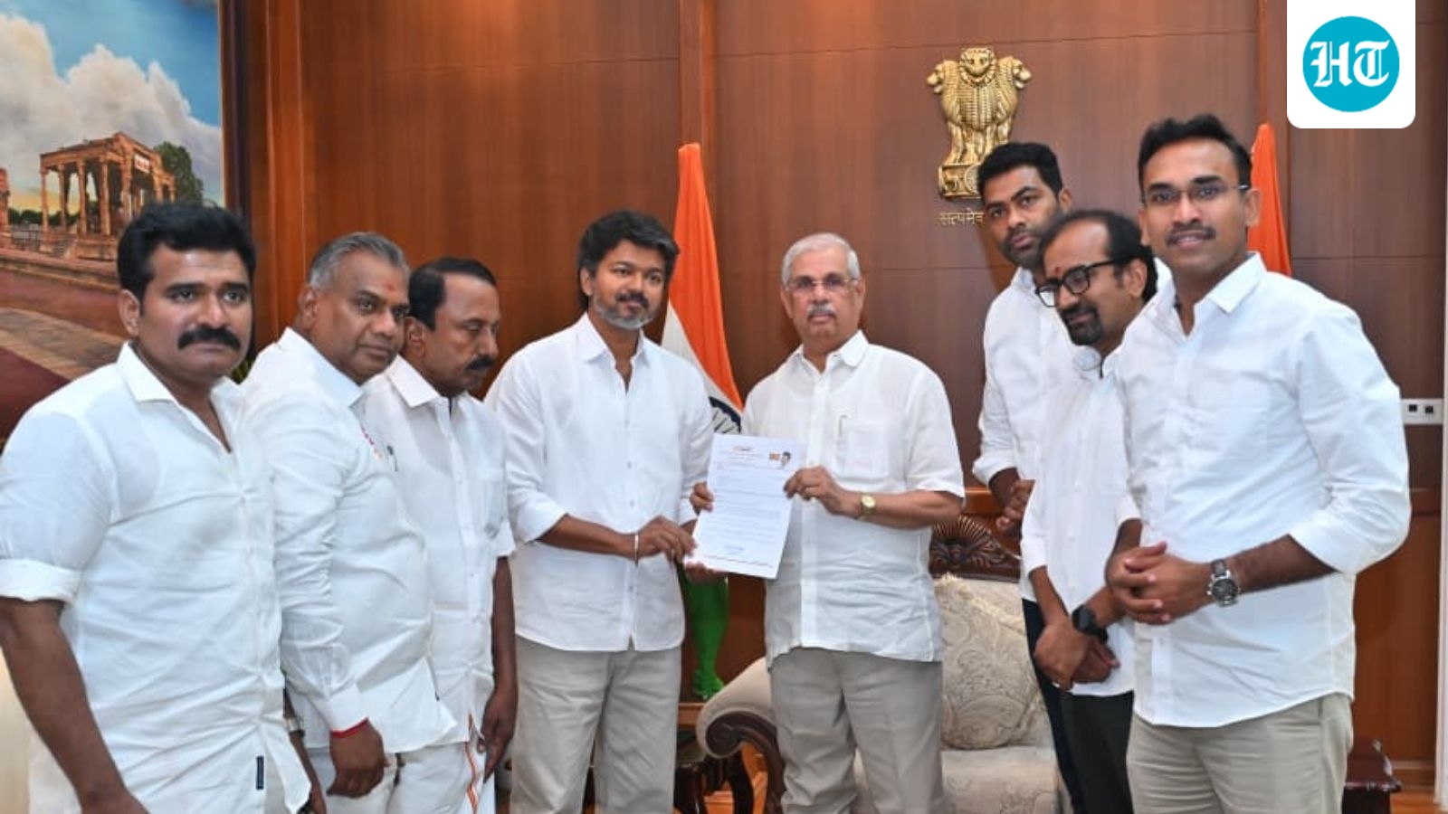 Tamil Nadu government formation LIVE: TVK chief Vijay stakes claim to form government in meeting with governor