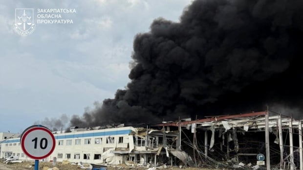 Russian strikes targets in western Ukraine, hits electronics factory