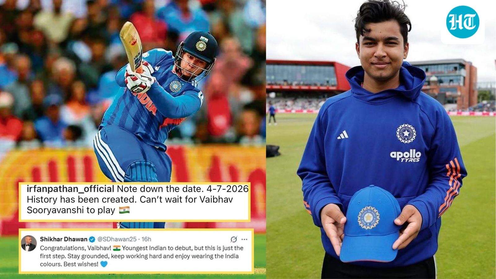 Vaibhav Sooryavanshi becomes India's youngest-ever cricketer; social media, coach applaud feat