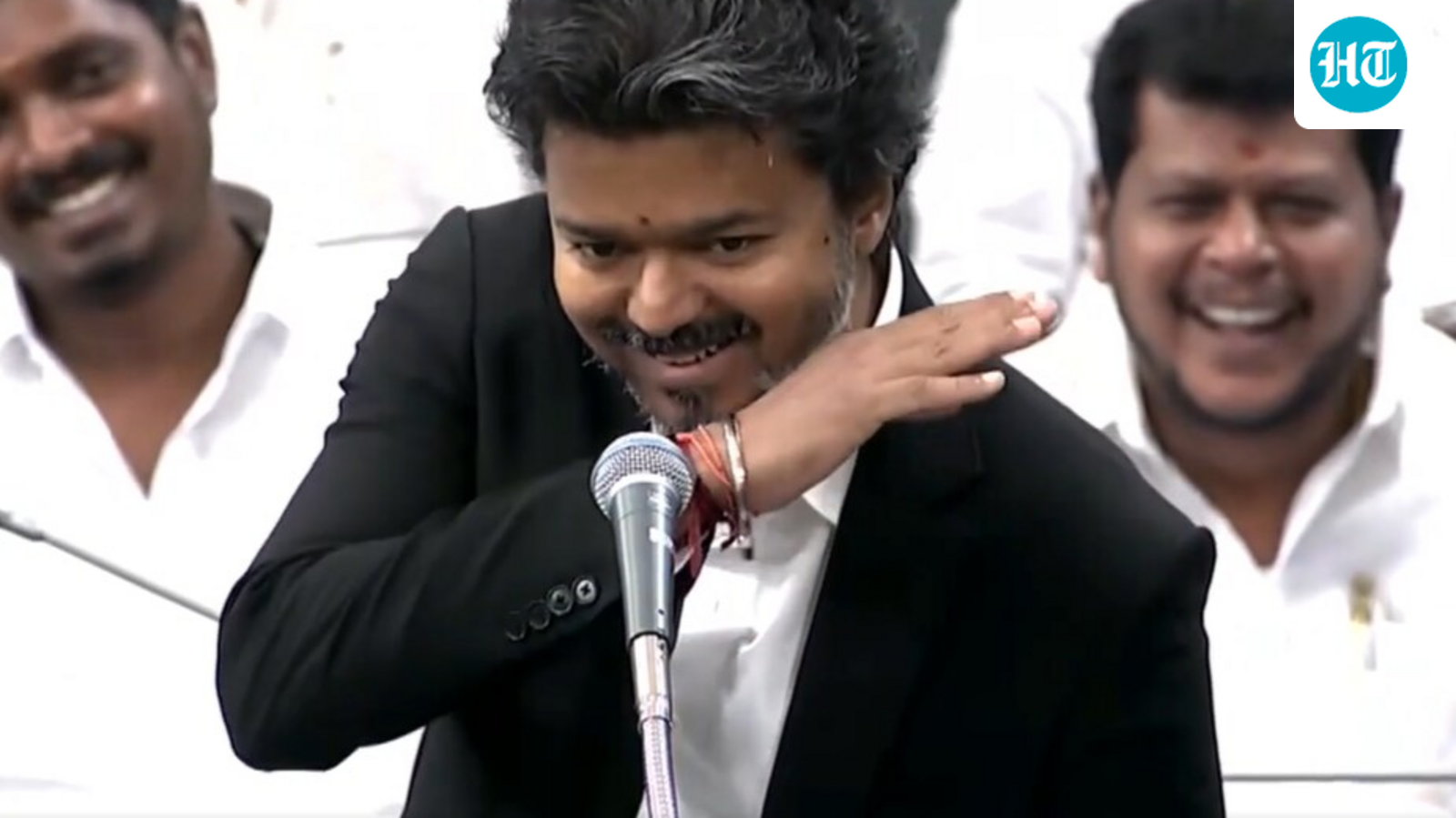 CM Vijay brings cinematic flair to TN assembly; ends speech with dramatic gesture that fans call ‘birthday treat’. Watch