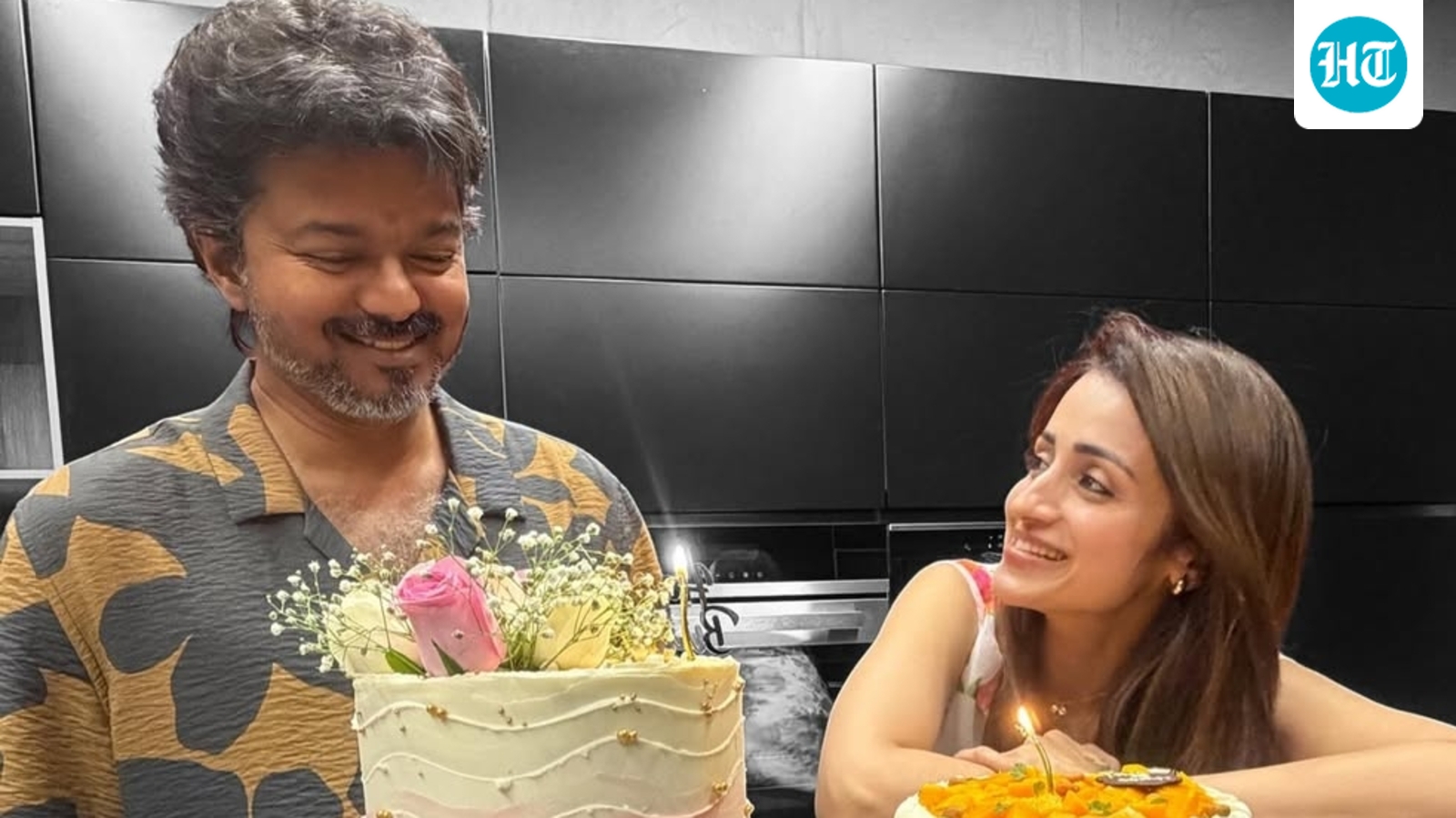 Trisha shares intimate birthday moment with CM Vijay; fans decode ‘00.00’ caption, claim tiramisu was flown in