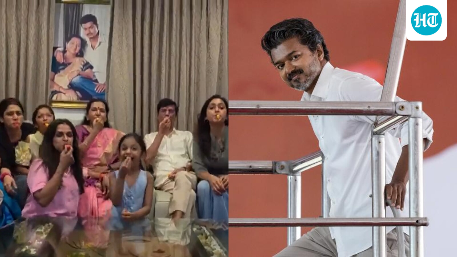 Cheers, whistles among Vijay's family as TVK heads for landslide victory in Tamil Nadu