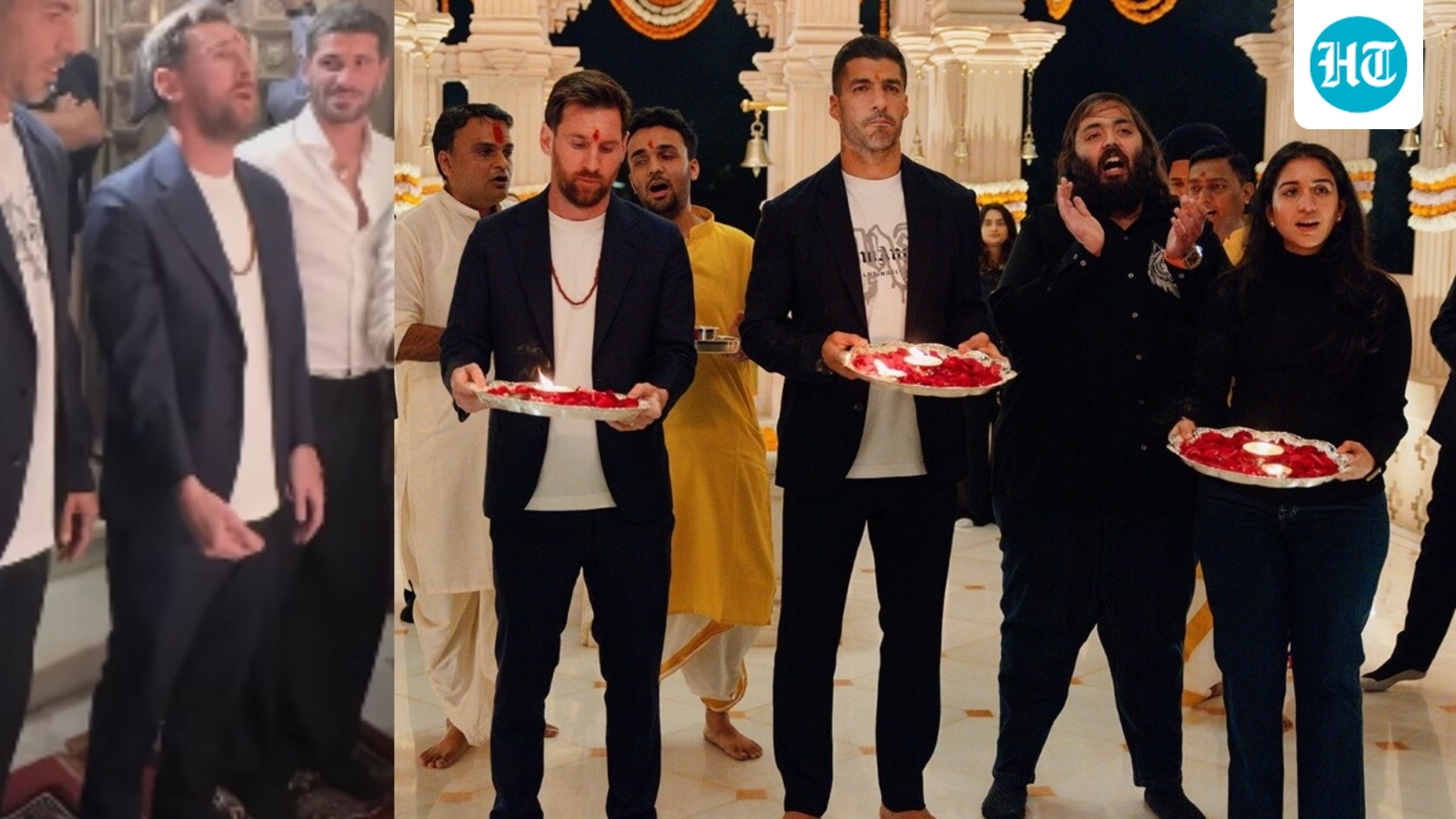 Lionel Messi says ‘Jai Mata Di’ at aarti with Anant Ambani, Radhika Merchant at Vantara. Watch