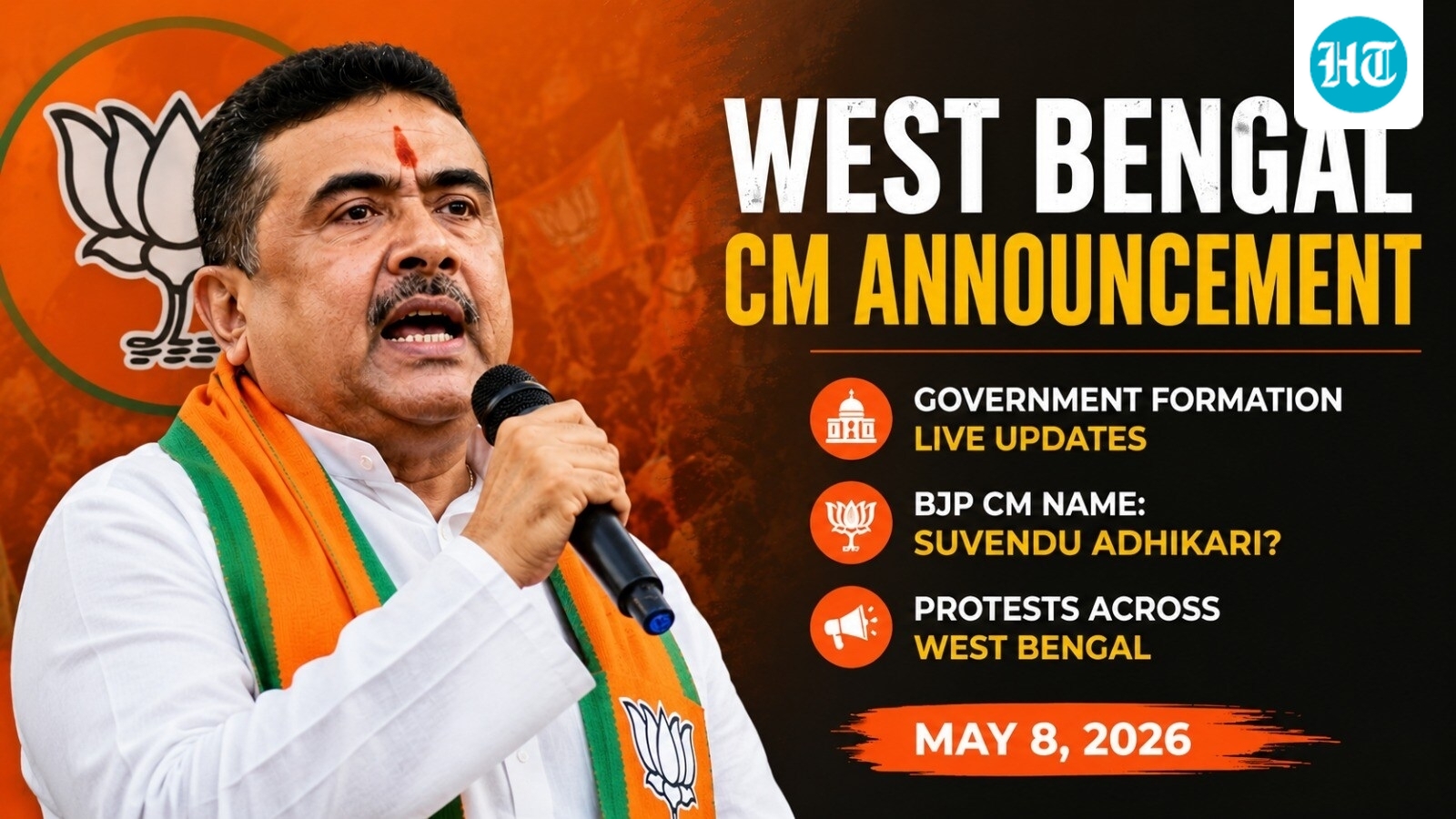 West Bengal CM announcement LIVE: Amit Shah arrives in Kolkata for CM decision meet; Suvendu among frontrunners