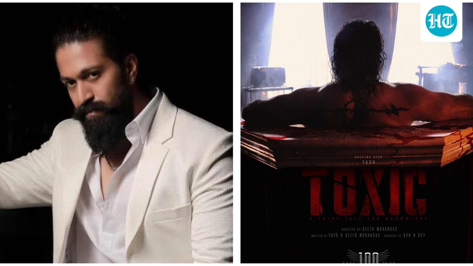 100 days to Toxic: Yash drops intense new poster, confirms box office clash with Ranveer Singh's Dhurandhar 2